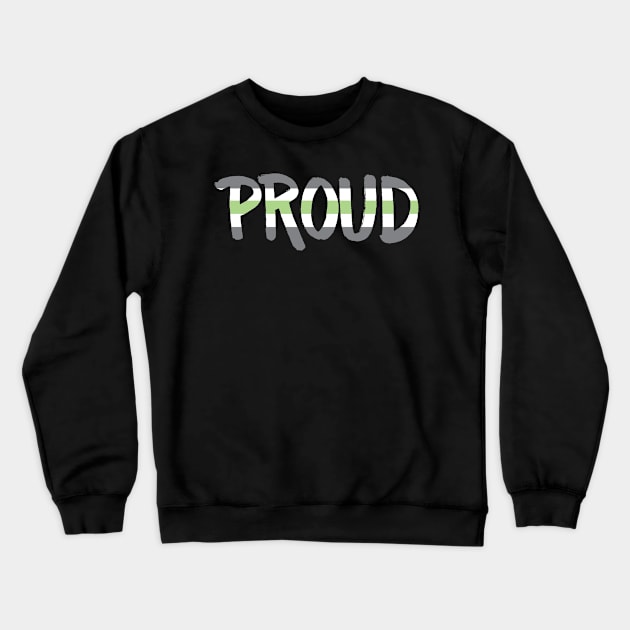 Proud - Agender Crewneck Sweatshirt by Jo Tyler